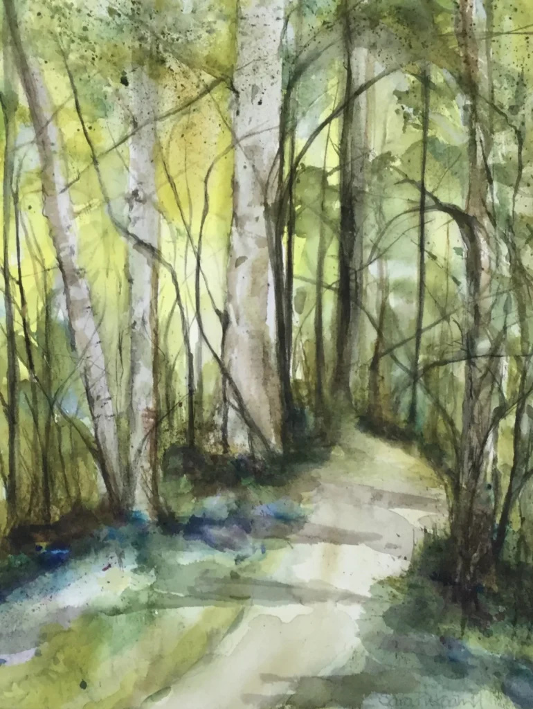 Bere Forest Bluebells (watercolour)